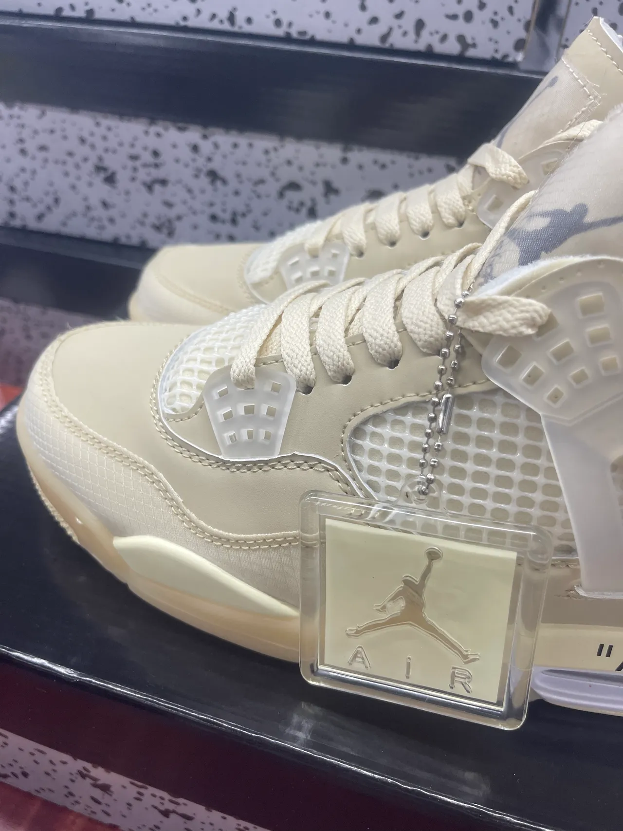 Air Jordan 4 Off-White Cream أحذية كرة السلة 3