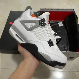 Air Jordan 4 白黑灰 Speckle 篮球鞋