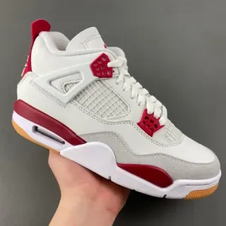 Air Jordan 4 White Red Gum Basketball Shoes
