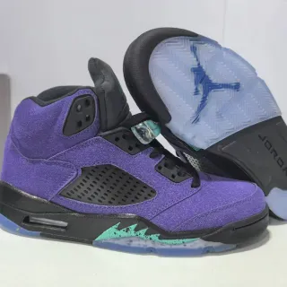 Air Jordan 5 বেগুনি কালো টিল অর্ধস্বচ্ছ বাস্কেটবল জুতো