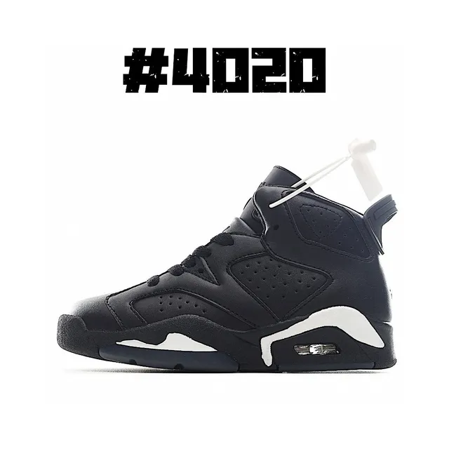 Air Jordan 6 White Maroon Blue Basketball Shoes 4