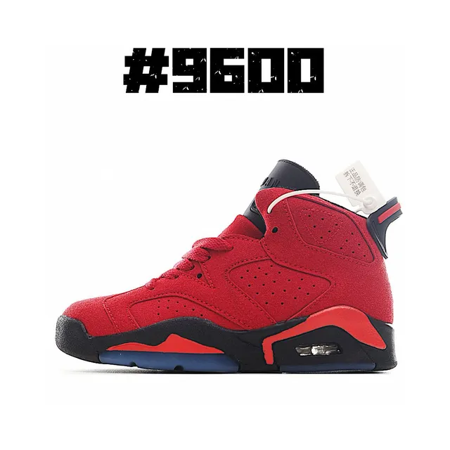Air Jordan 6 White Maroon Blue Basketball Shoes 7