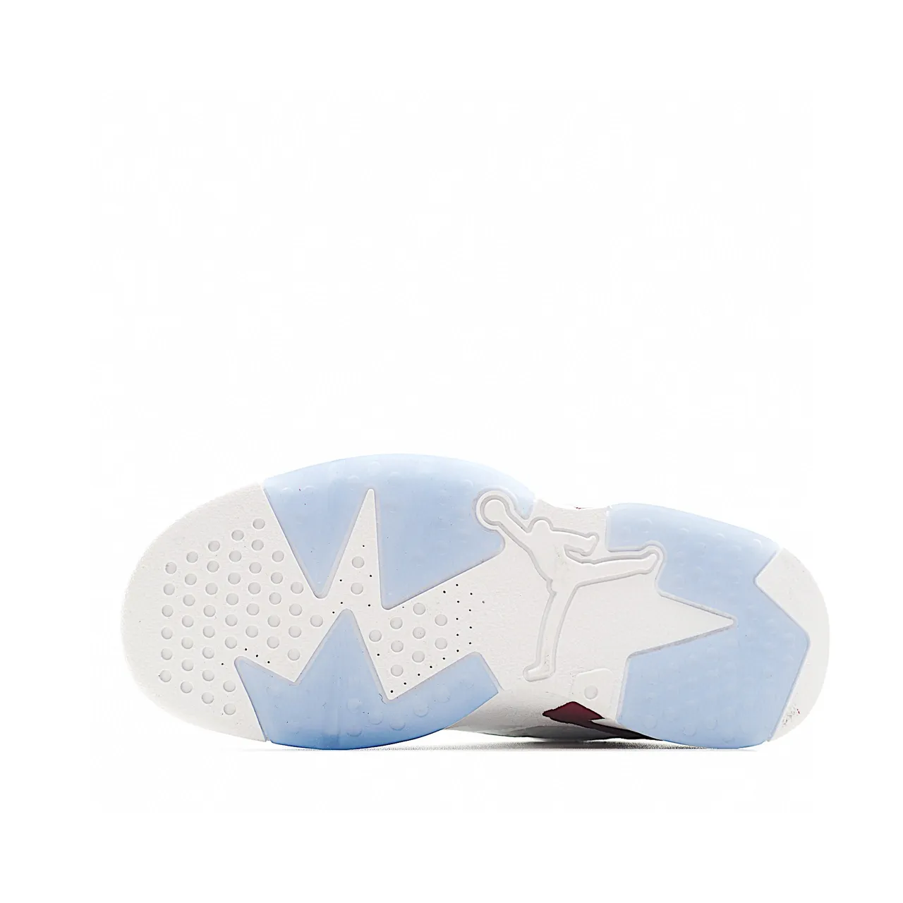 Air Jordan 6 White Maroon Blue Basketball Shoes 17
