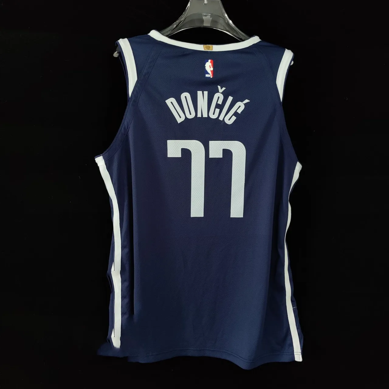 Air Jordan Dallas Mavericks Solo Announcement Edition Navy Basketball Jersey 4