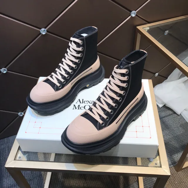 Alexander McQueen Oversized Sneaker Black and Beige Chunky Sneakers 9