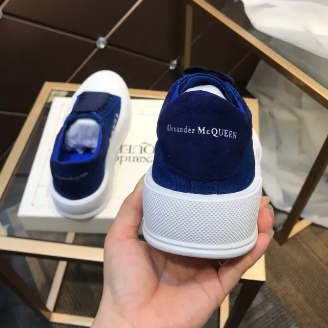 Alexander McQueen ओवरसाइज्ड स्नीकर रॉयल ब्लू व्हाइट लाइफस्टाइल स्नीकर 6