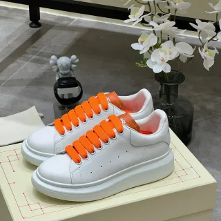 Alexander McQueen Oversized Sneaker White Orange Lifestyle Sneakers