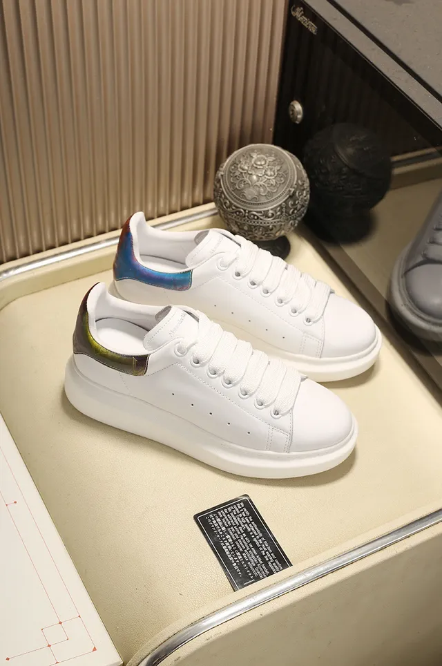 Alexander McQueen Oversized Sneaker White Red Silhouette Smooth Leather Upper Lifestyle Sneakers 7