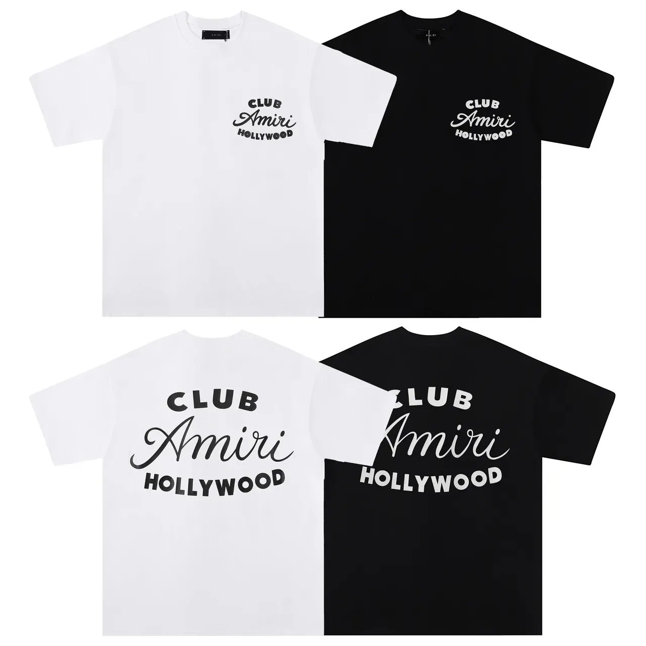 Amiri Club Hollywood ग्राफिक टी-शर्ट 6