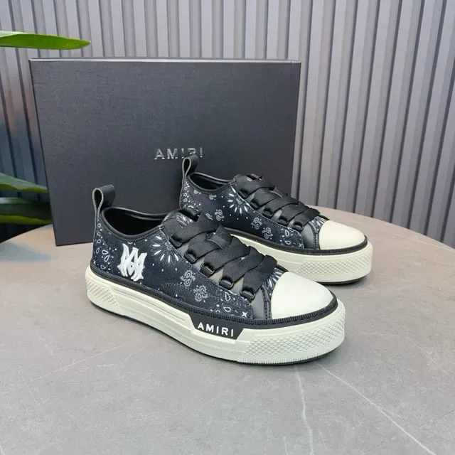 Amiri MA Court Bandana-Print Platform Lifestyle Sneakers 2