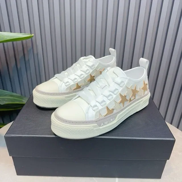 Amiri MA Court Zapatillas Lifestyle Blancas con Estrellas 2