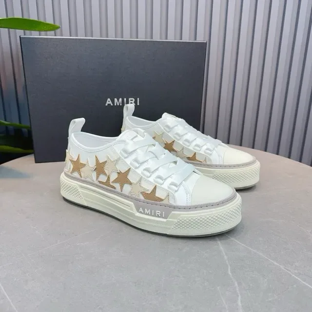 Amiri MA Court Zapatillas Lifestyle Blancas con Estrellas 3