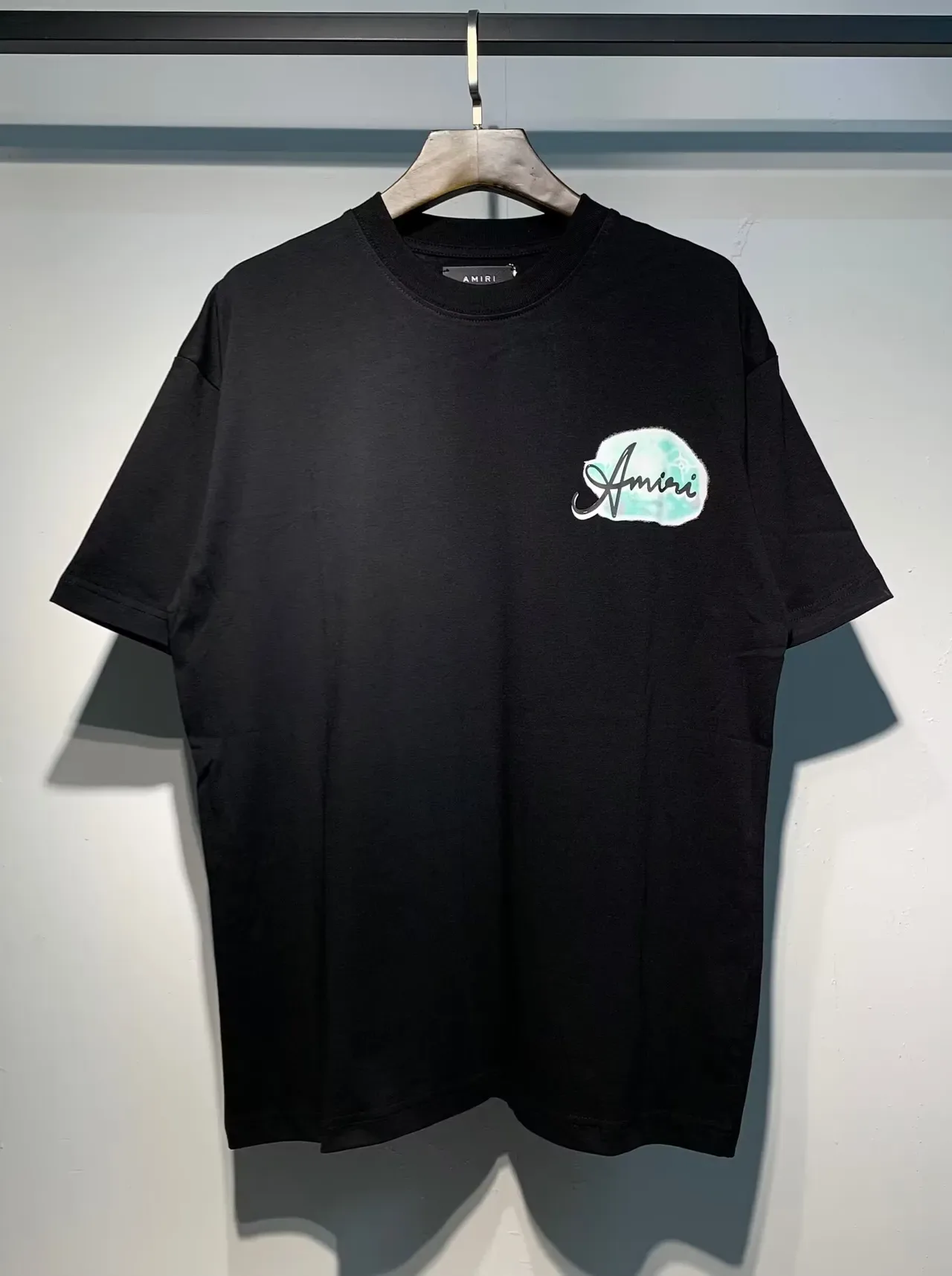 T-shirt Amiri Resort Club imprimé graphique noir et blanc 9