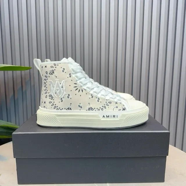 Amiri Skel Top Haut Off-White Bandana Print Lifestyle Sneakers 2