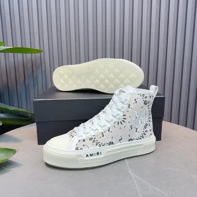 Amiri Skel Top Haut Off-White Bandana Print Lifestyle Sneakers 3