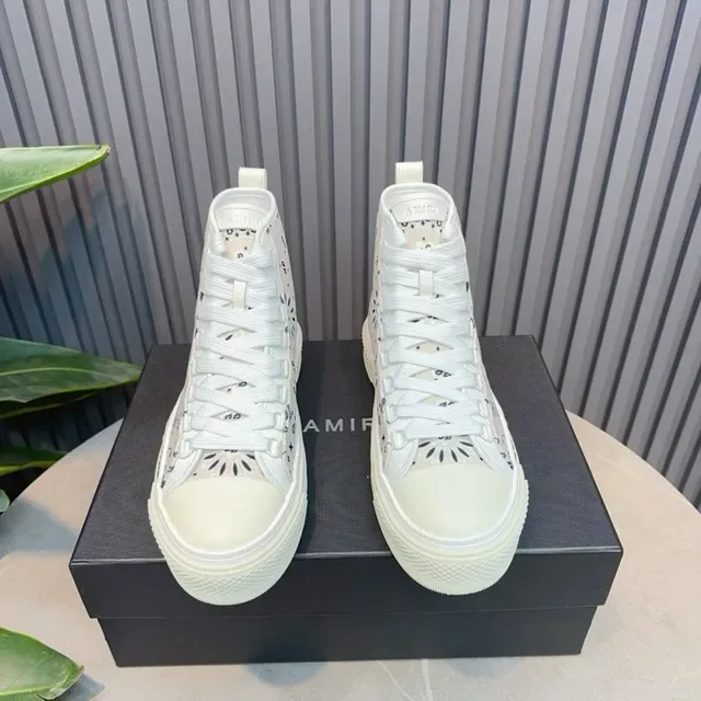 Amiri Skel Top Haut Off-White Bandana Print Lifestyle Sneakers 4