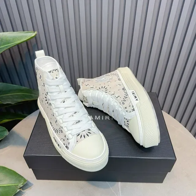 Amiri Skel Top Haut Off-White Bandana Print Lifestyle Sneakers 5