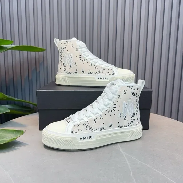 Amiri Skel Top Haut Off-White Bandana Print Lifestyle Sneakers 6