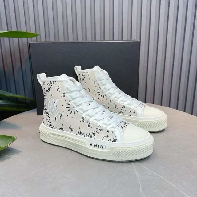 Amiri Skel Top Haut Off-White Bandana Print Lifestyle Sneakers 7