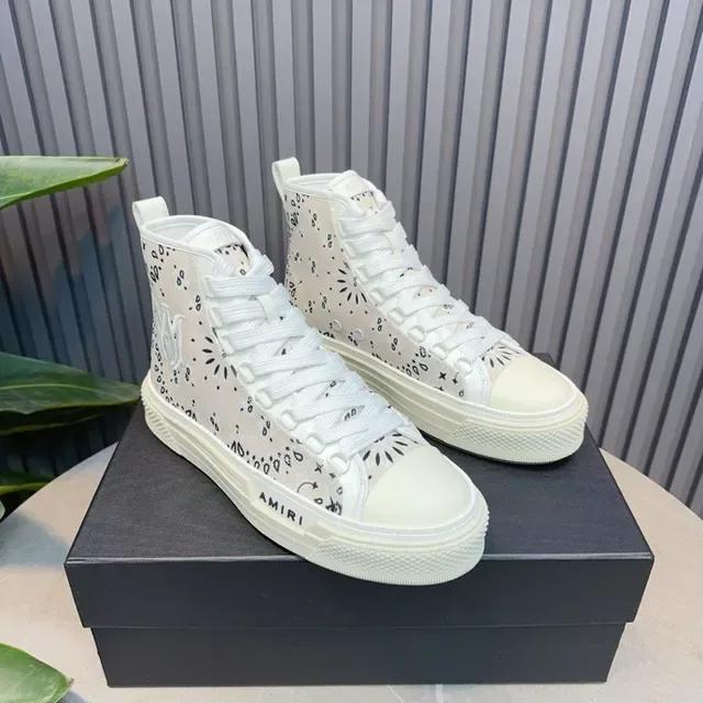 Amiri Skel Top Haut Off-White Bandana Print Lifestyle Sneakers 8