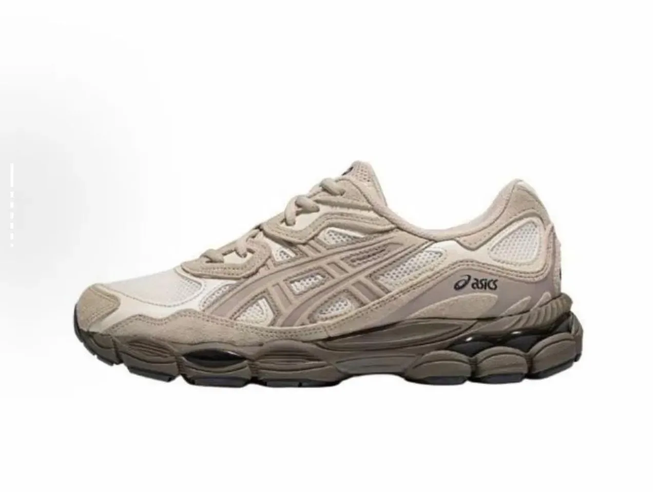 ASICS নীল সাদা লেয়ার্ড কেজ ওভারলে মেশ ভেন্টিলেশন প্যানেল লাইফস্টাইল স্নিকার 11