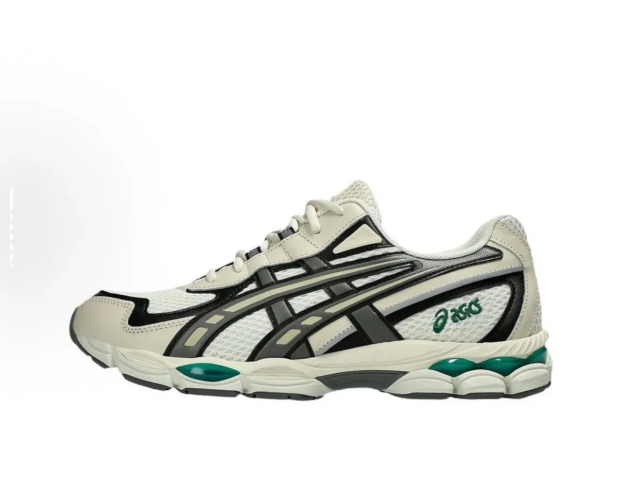 ASICS নীল সাদা লেয়ার্ড কেজ ওভারলে মেশ ভেন্টিলেশন প্যানেল লাইফস্টাইল স্নিকার 15