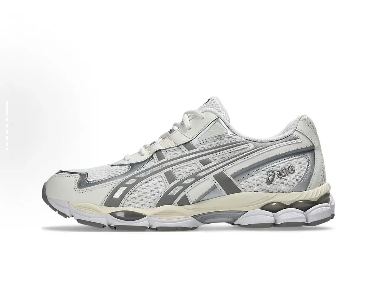 ASICS নীল সাদা লেয়ার্ড কেজ ওভারলে মেশ ভেন্টিলেশন প্যানেল লাইফস্টাইল স্নিকার 17