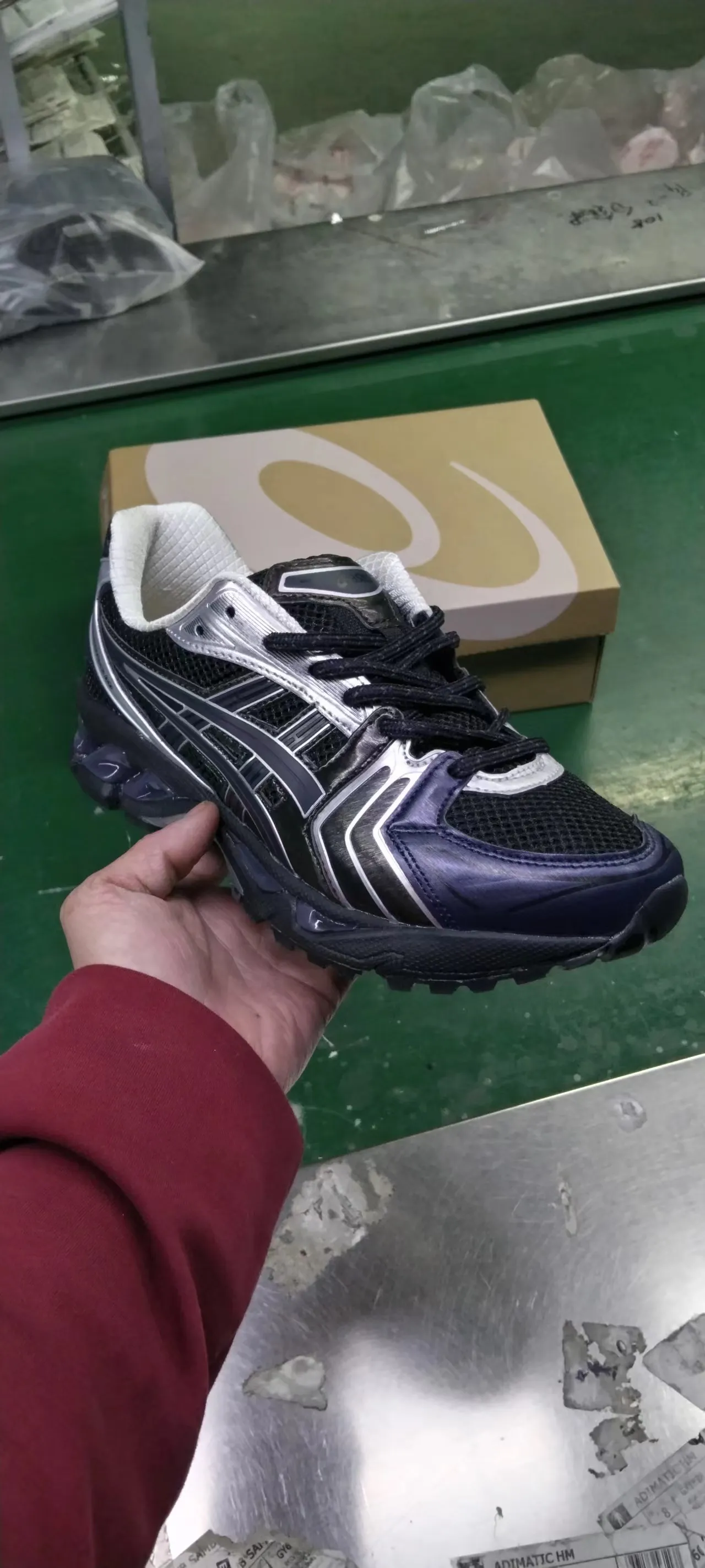 ASICS Gel-Kayano 14 Navy Silver দৌড়ের জুতা 2