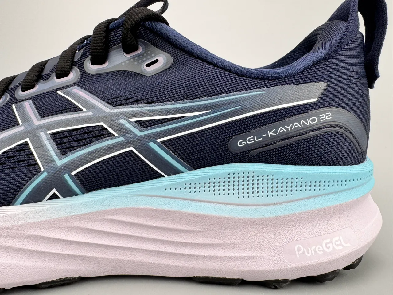 ASICS Gel-Kayano 32 chaussures de course bleu marine et bleu clair 5