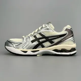 ASICS Gel-Kayano Silver Cream Black 跑鞋