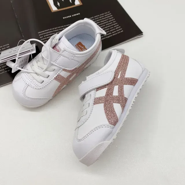 ASICS Tiger Corsair Teal White Orange Lifestyle Sneakers 24