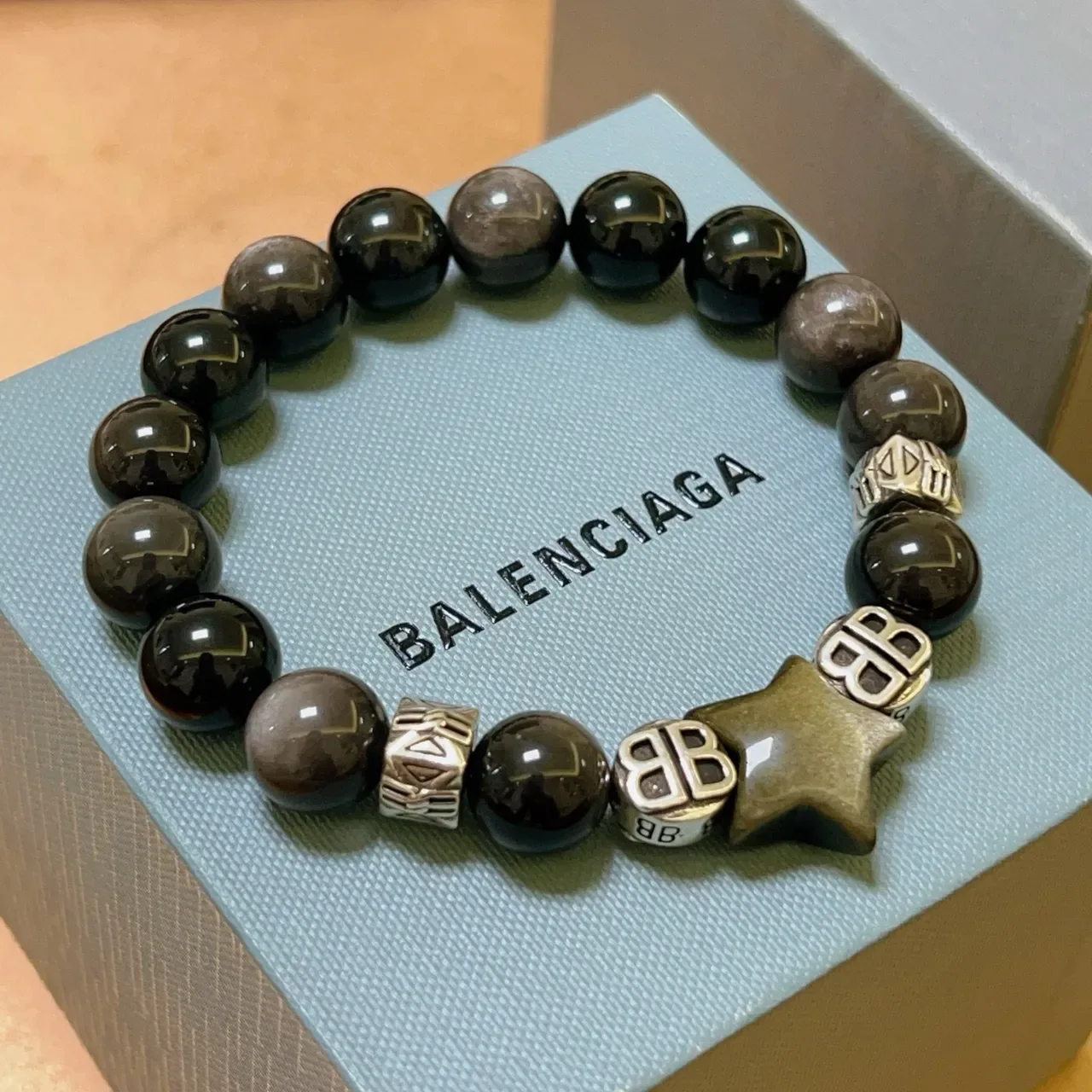Balenciaga BB Charm Star سوار خرز 5