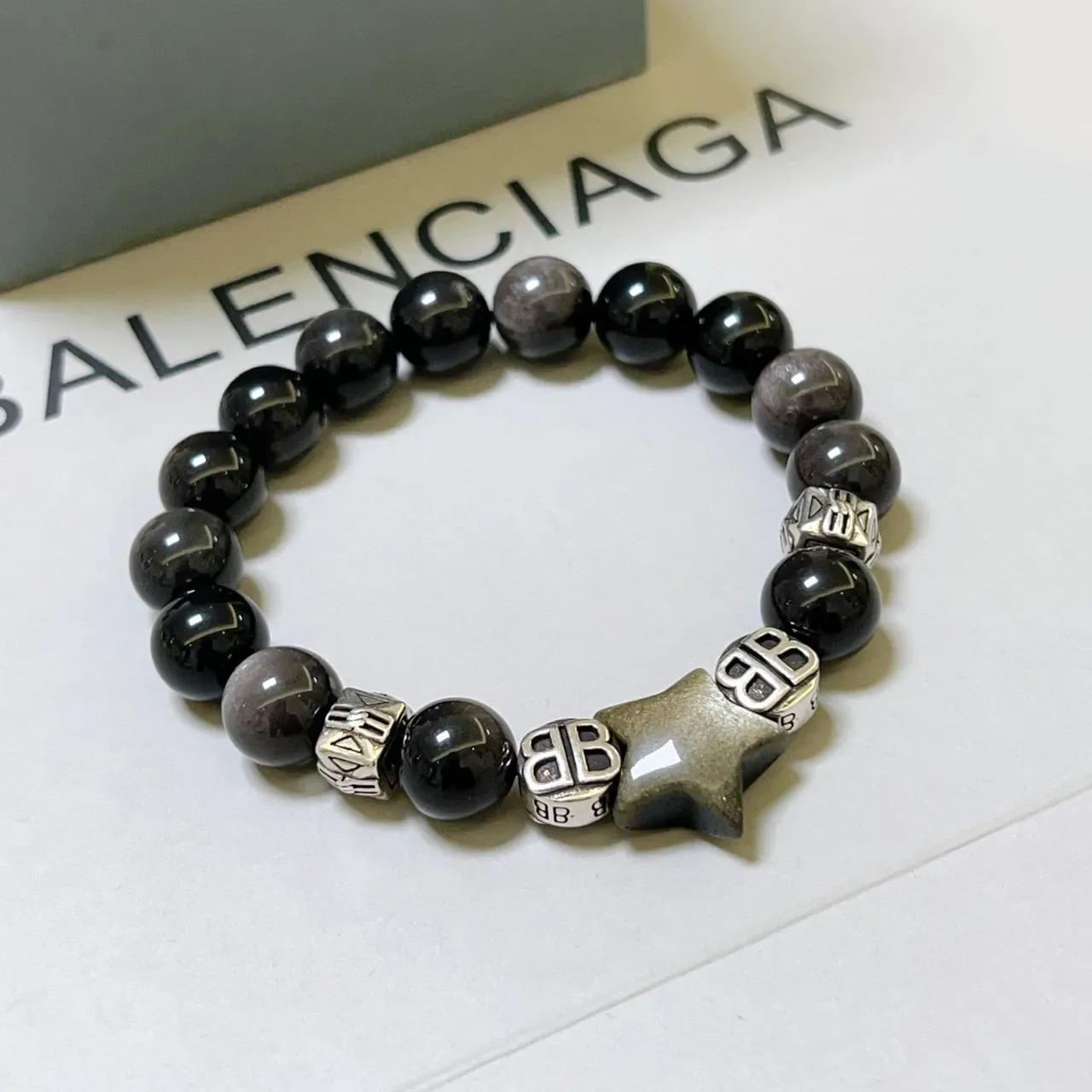Balenciaga BB Charm Star سوار خرز 6