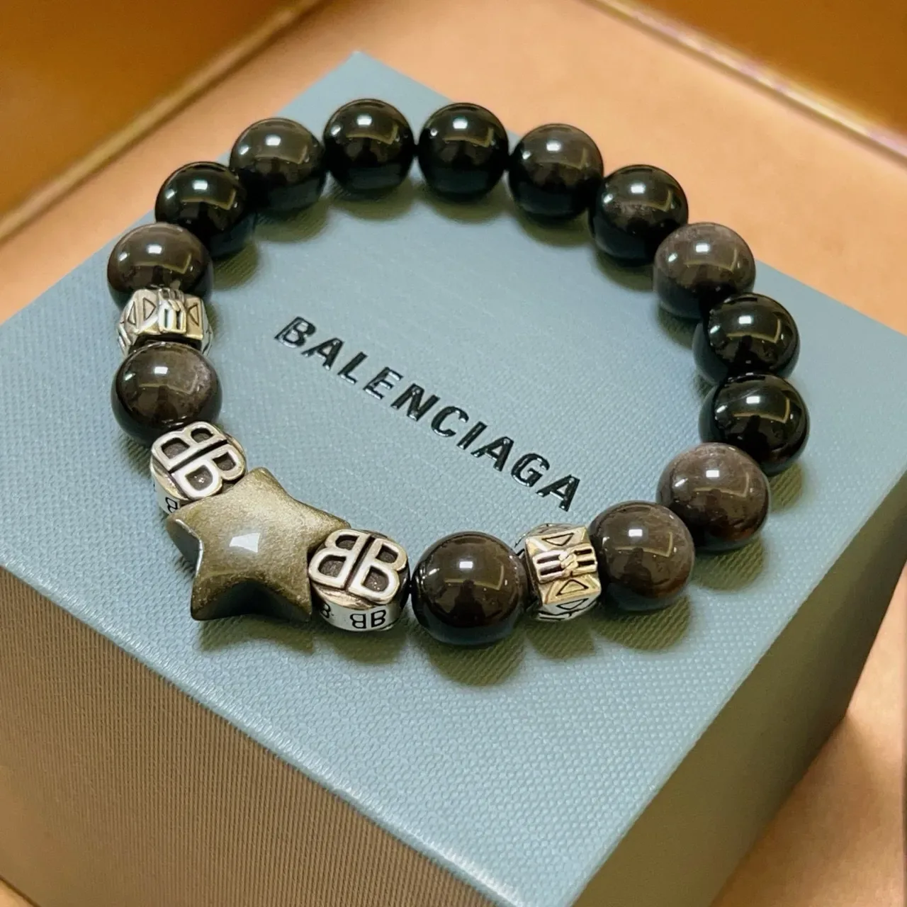 Balenciaga BB Charm Star سوار خرز 9