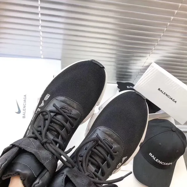 Balenciaga Runner Black and White Chunky Sneakers 4