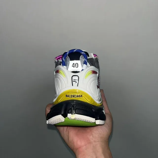 Balenciaga Runner Multicolor Layered Overlay Chunky Sneakers 5