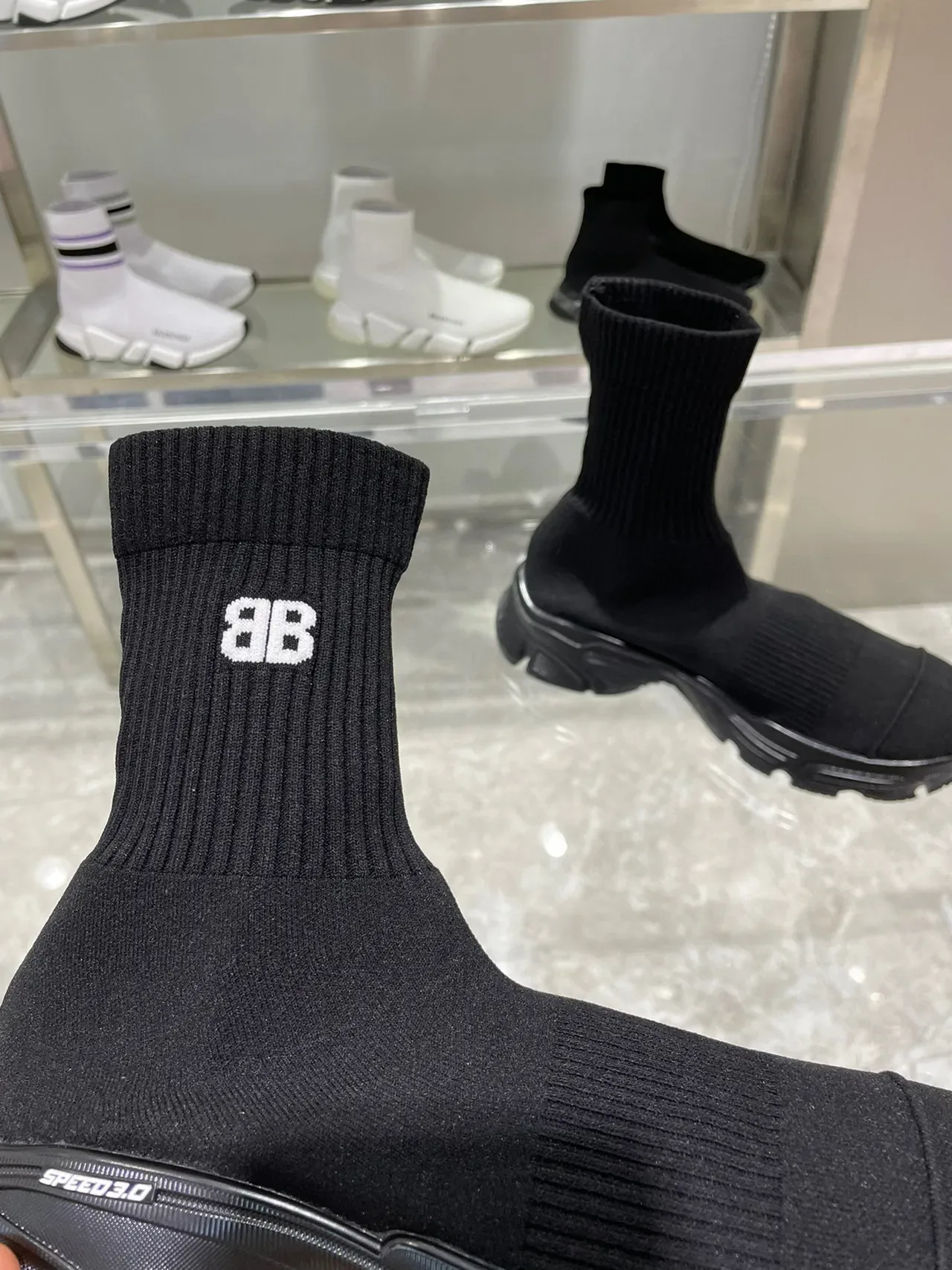 Balenciaga Speed Trainer zapatillas lifestyle negras con ajuste tipo calcetín 4