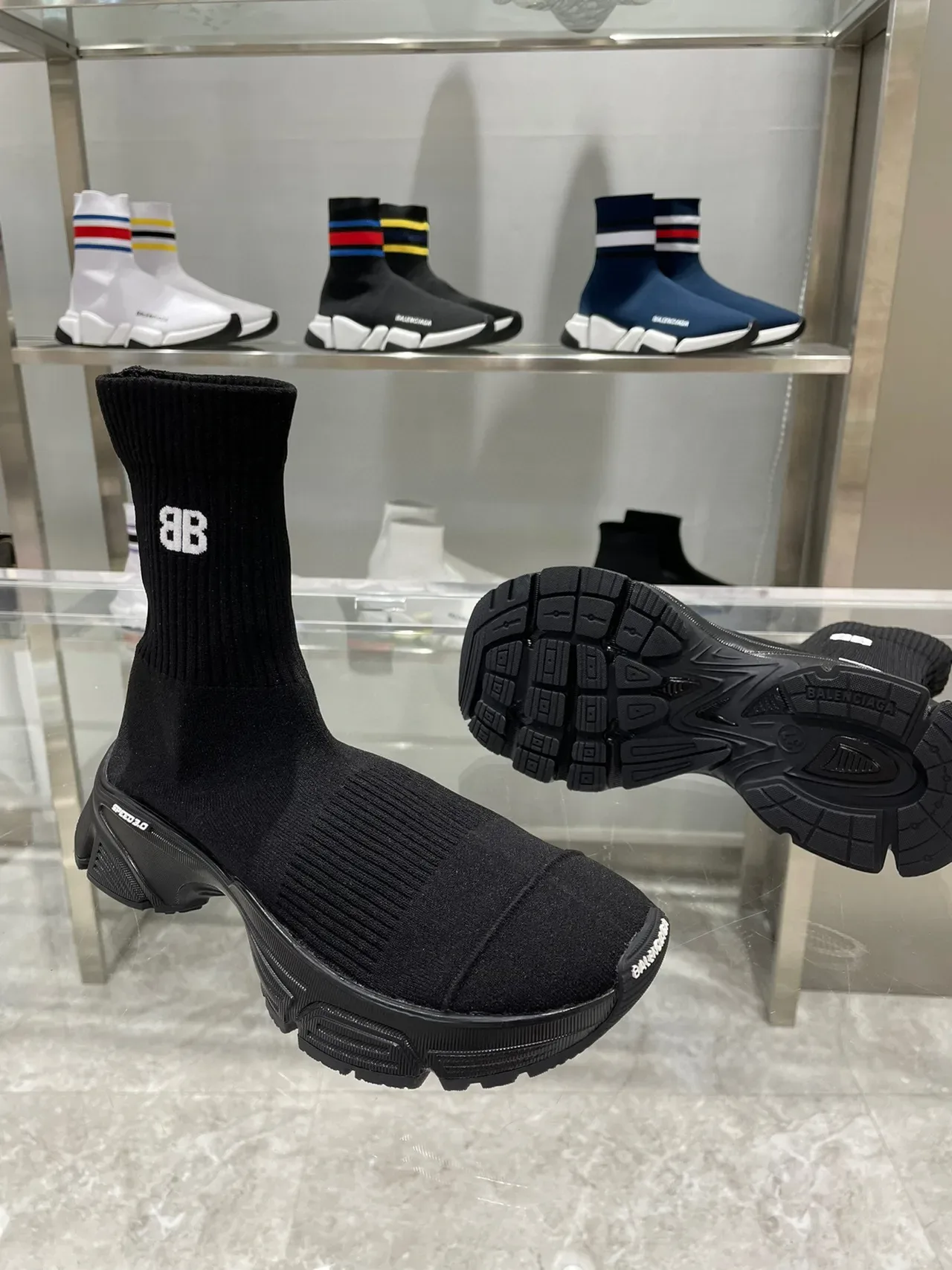 Balenciaga Speed Trainer zapatillas lifestyle negras con ajuste tipo calcetín 6