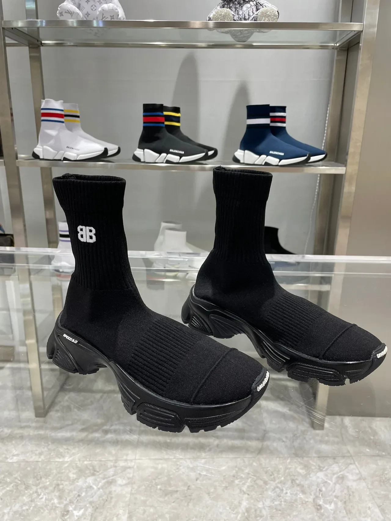 Balenciaga Speed Trainer zapatillas lifestyle negras con ajuste tipo calcetín 7