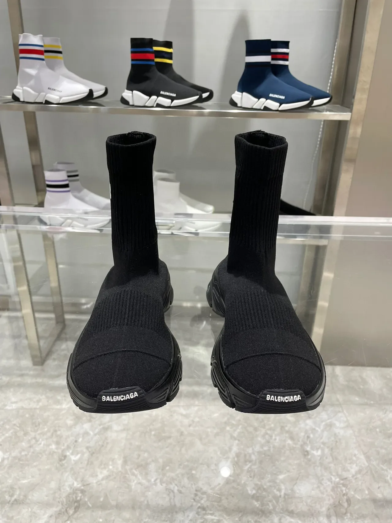 Balenciaga Speed Trainer zapatillas lifestyle negras con ajuste tipo calcetín 8