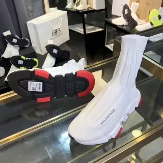 Balenciaga Speed Trainer White Black Red Lifestyle Sneakers