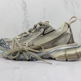 Balenciaga Track Trainer বেইজ সিলভার চাঙ্কি স্নিকার্স