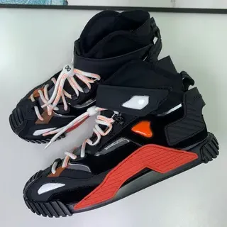 Balenciaga Track Trainer Black Orange Red Chunky Sneakers