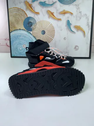 Balenciaga Track Trainer Black Orange Red Chunky Sneakers 5