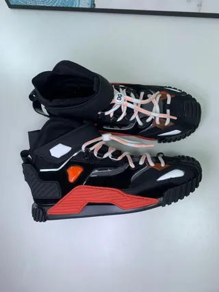 Balenciaga Track Trainer Black Orange Red Chunky Sneakers 6