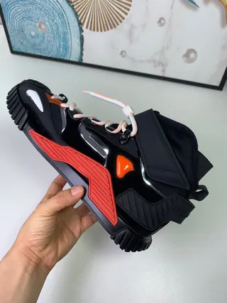 Balenciaga Track Trainer Black Orange Red Chunky Sneakers 7