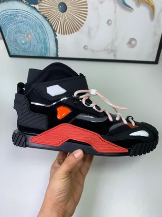 Balenciaga Track Trainer Black Orange Red Chunky Sneakers 8