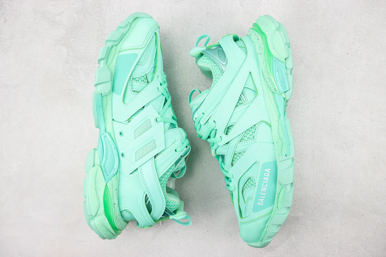 Balenciaga Track Trainer Mint Green Chunky Sneakers 2