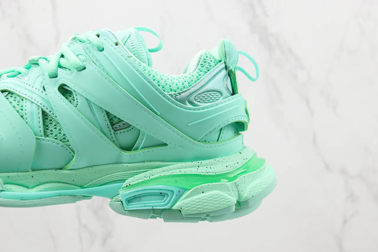 Balenciaga Track Trainer Mint Green Chunky Sneakers 7