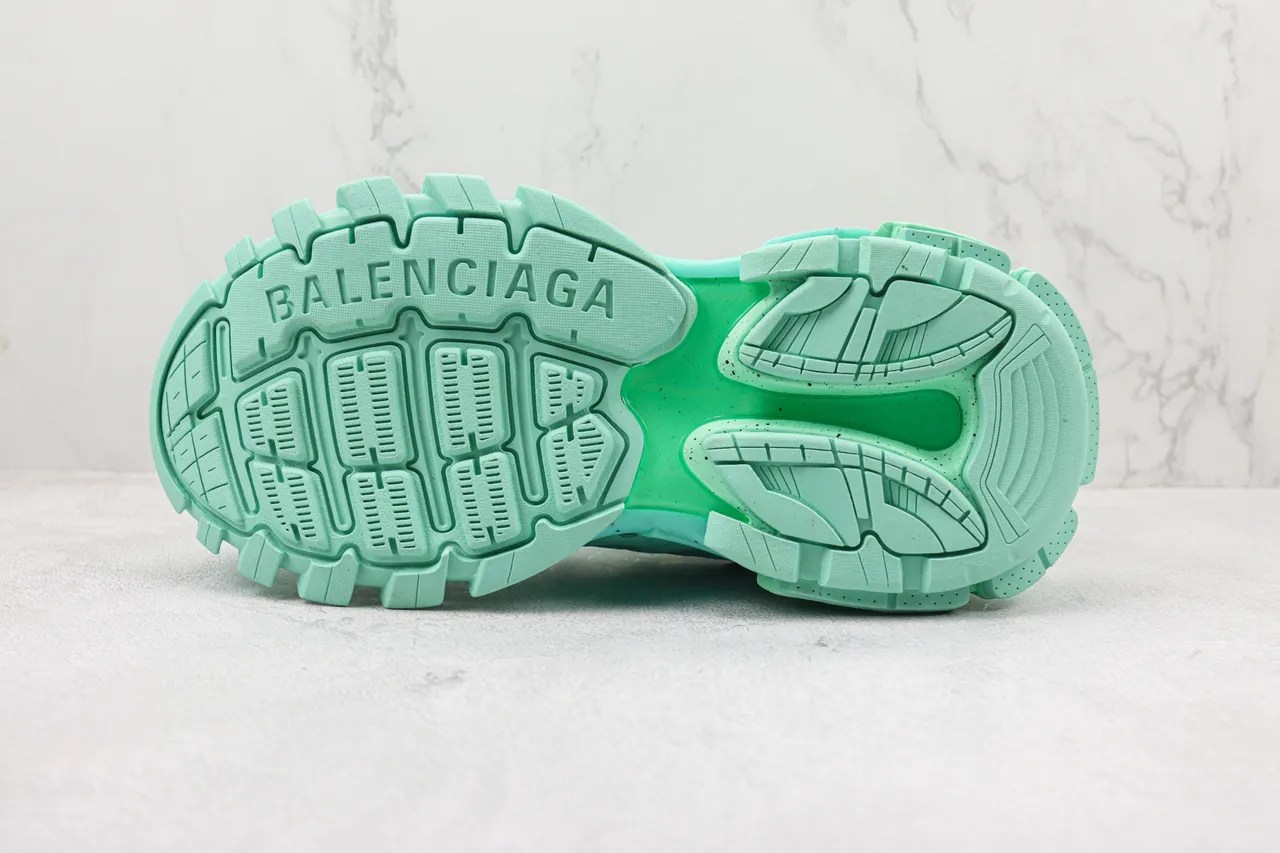 Balenciaga Track Trainer Mint Green Chunky Sneakers 8